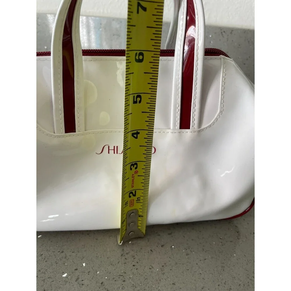Shiseido white and red Cosmetic Pouch Bag Skincare READ
